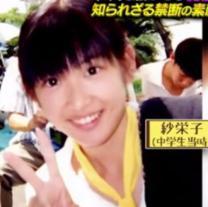 紗栄子は中学校時代に芸能デビューした